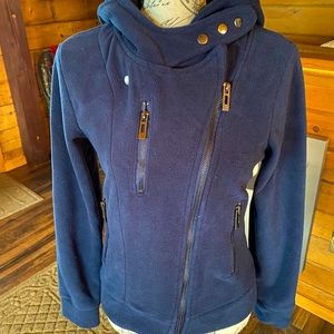 NWOT Asymmetrical Fitted Fleece Hoodie